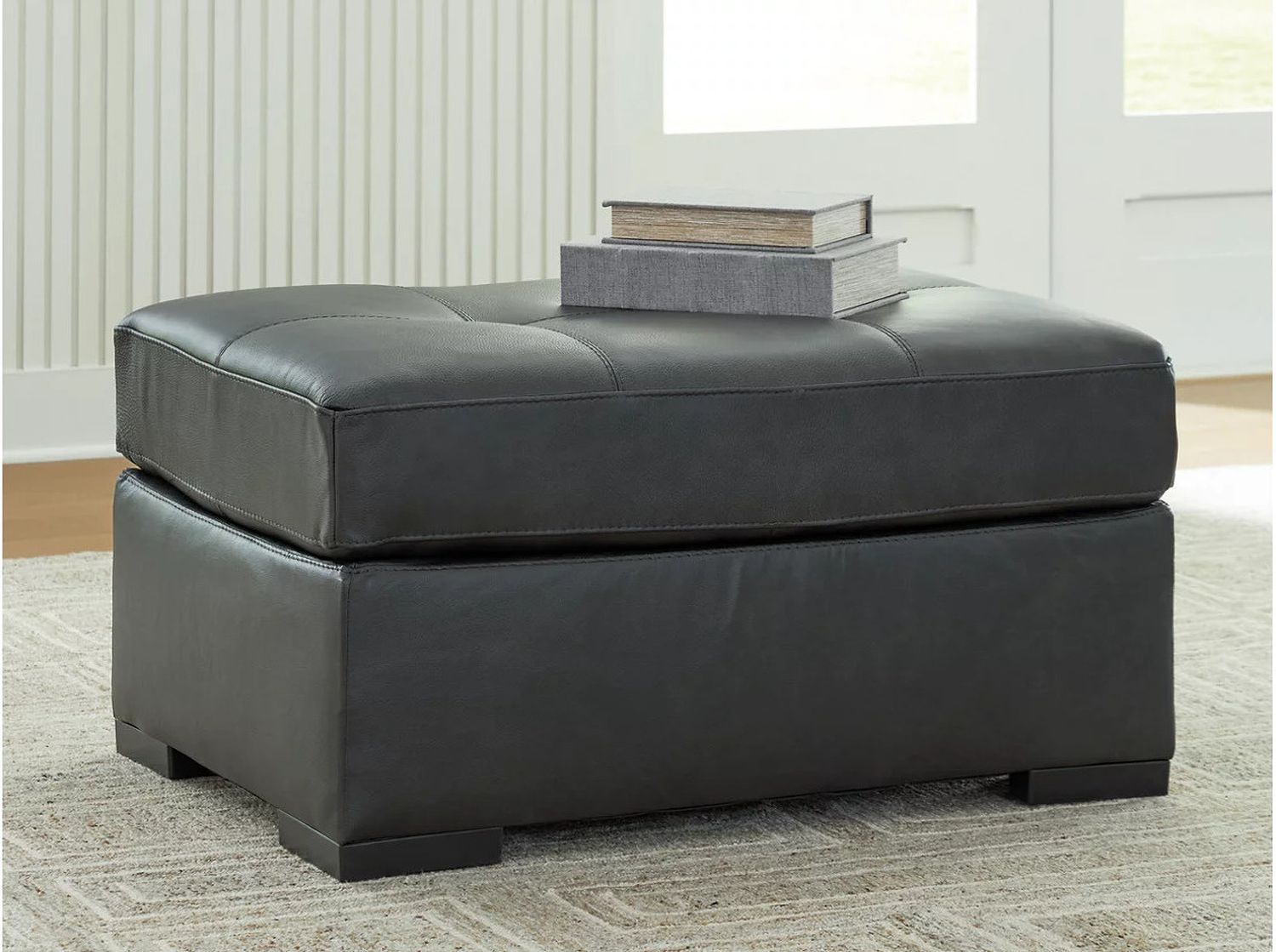 Brindley Pier Oversized Accent Ottoman In Fog 9950308