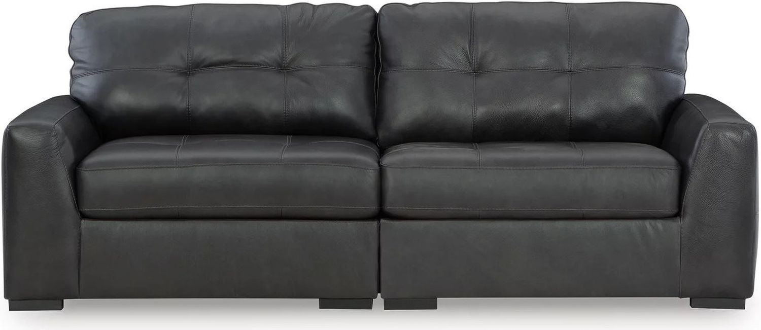 Brindley Pier 2-Piece Sectional Loveseat In Fog 99503S1