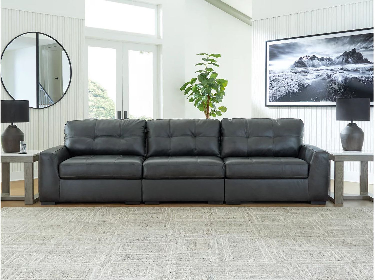 Brindley Pier 3-Piece Sectional Sofa In Fog 99503S2