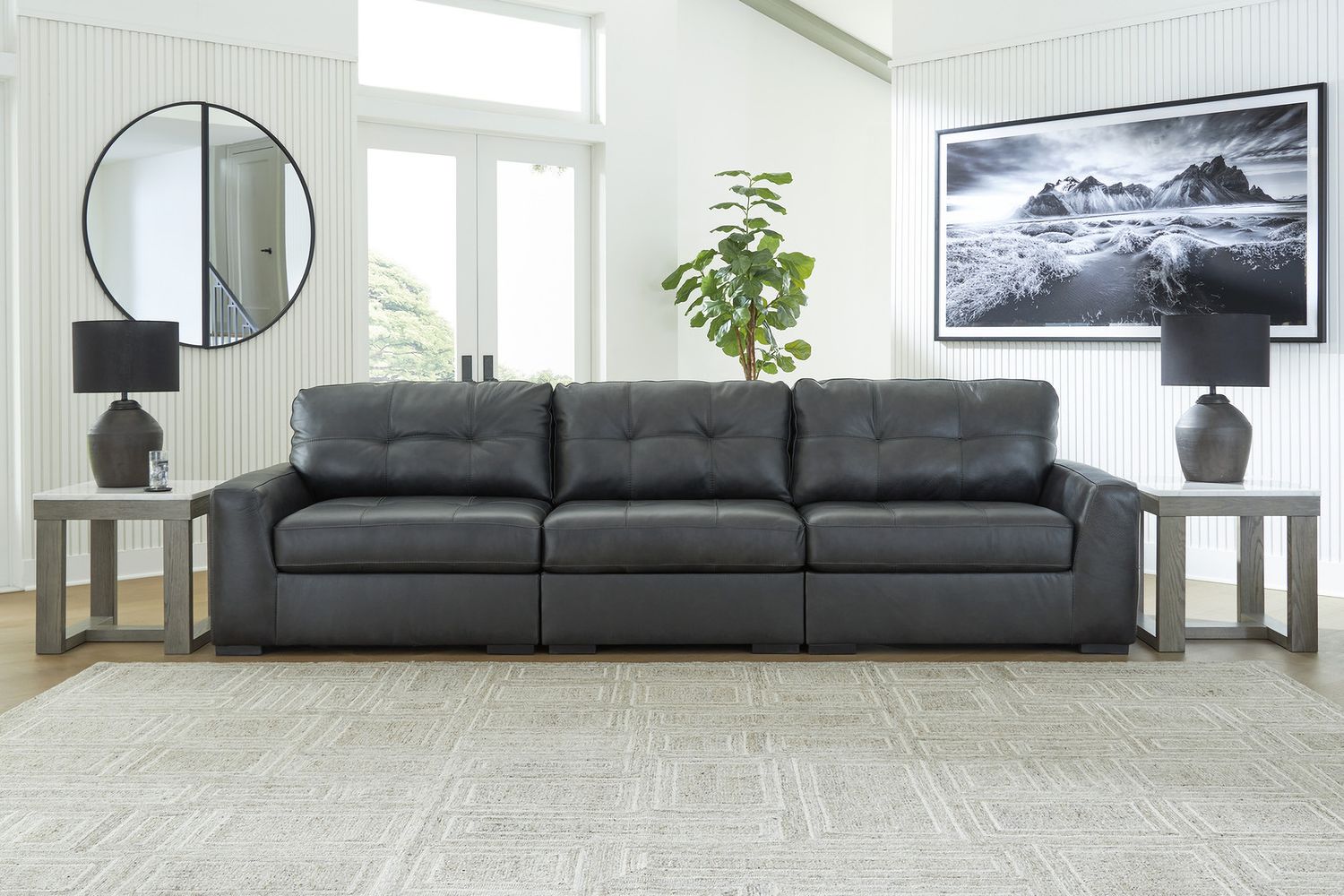 Brindley Pier 3-Piece Sectional Sofa In Fog 99503S2