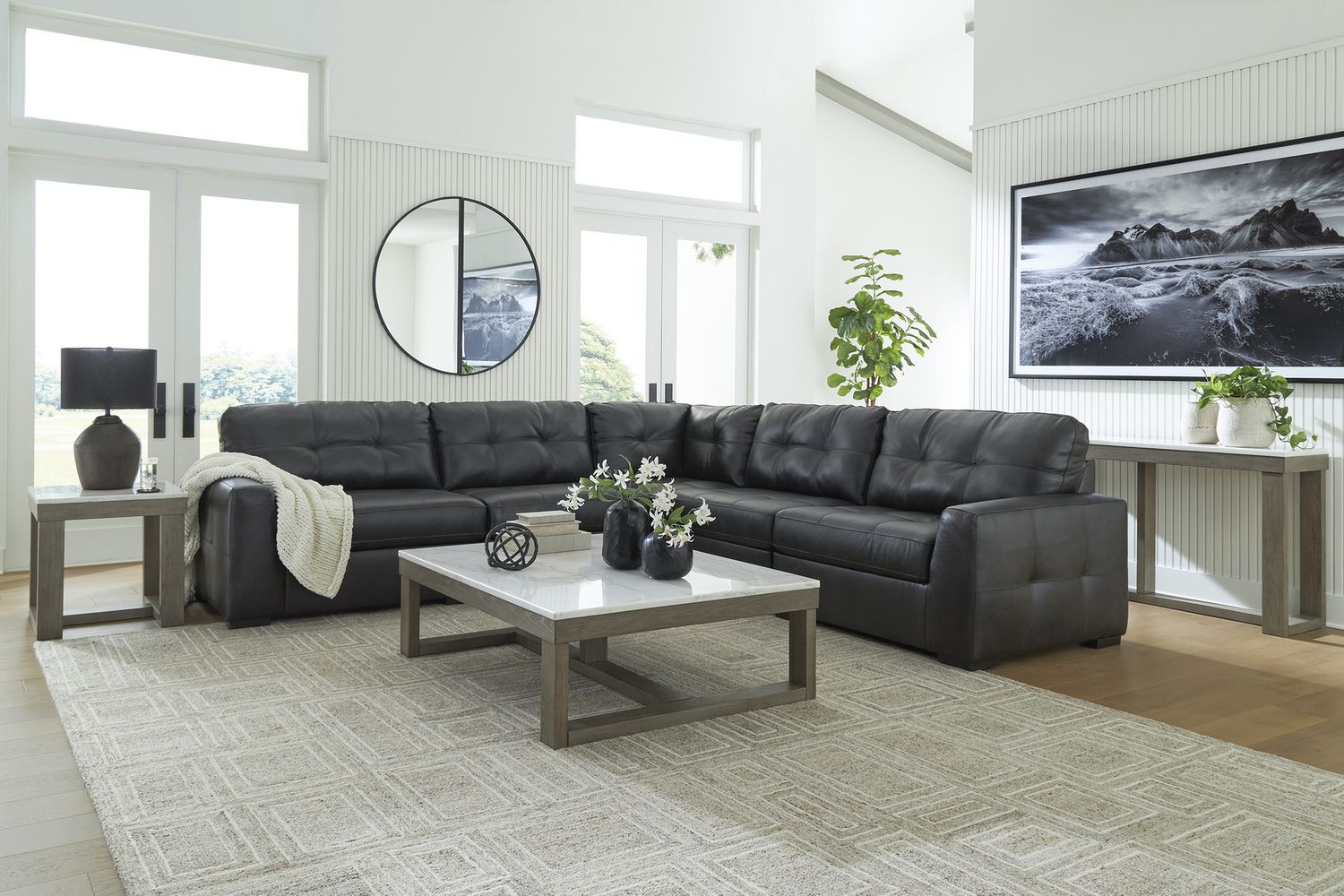 Brindley Pier 5-Piece Sectional In Fog 99503S3