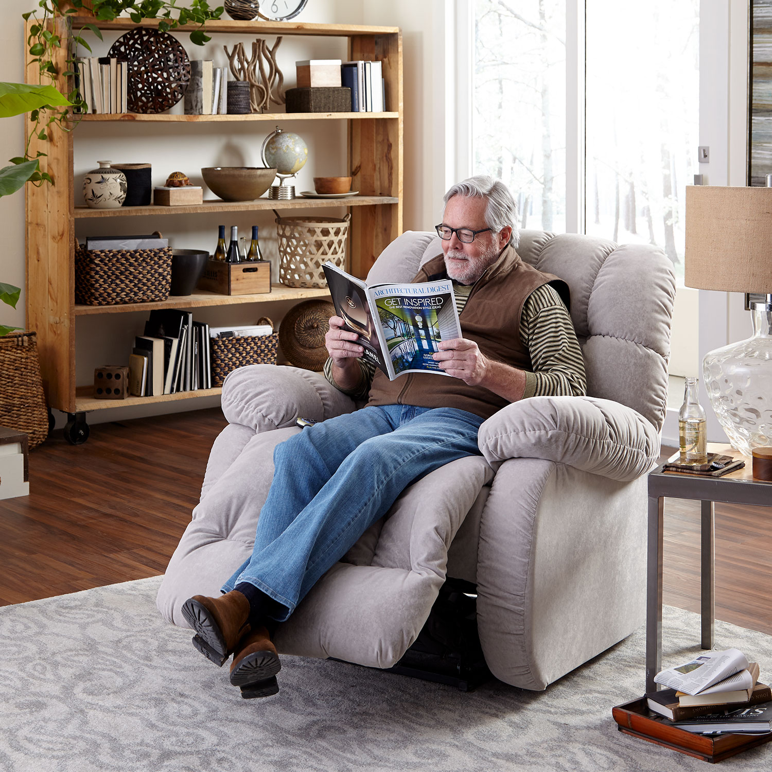 Roscoe - Robust Sized 2-motor Power Lift Recliner Featuring Beast Construction - 9B21 9B21