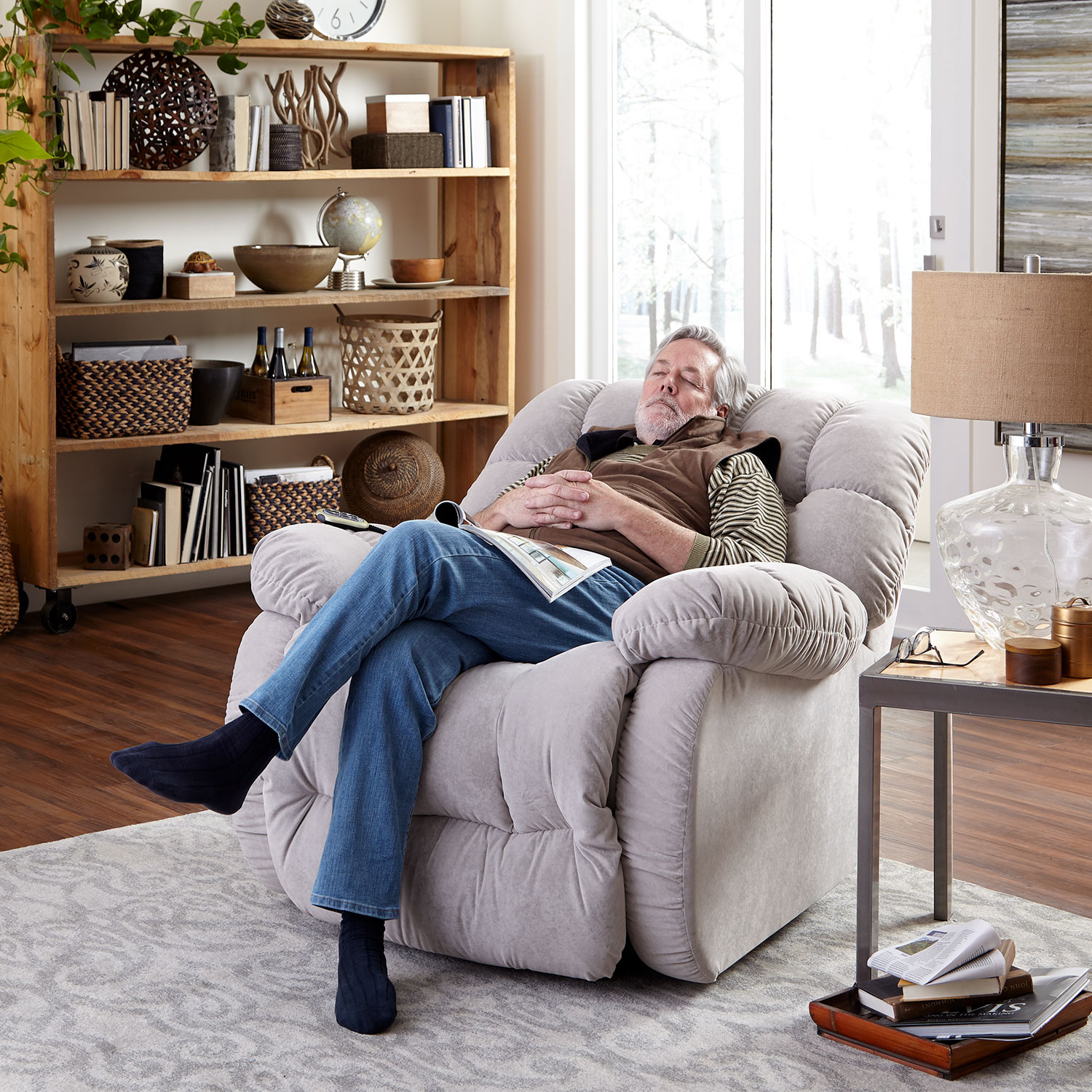 Roscoe - Robust Sized 2-motor Power Lift Recliner Featuring Beast Construction - 9B21 9B21