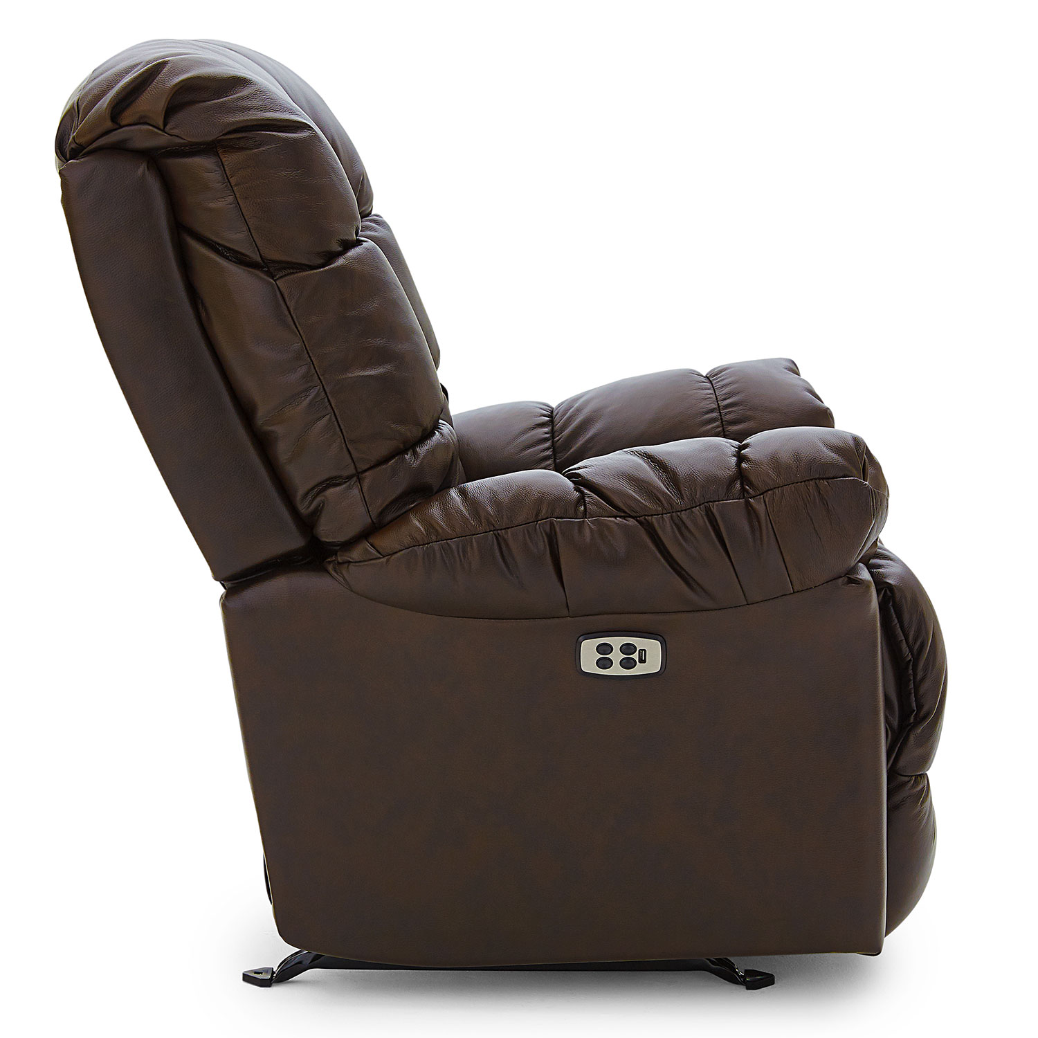 Brosmer - Overstuffed Pillow Biscuit Back Recliner With Padded Chaise Lounge. - 9MW84-1 9MW841