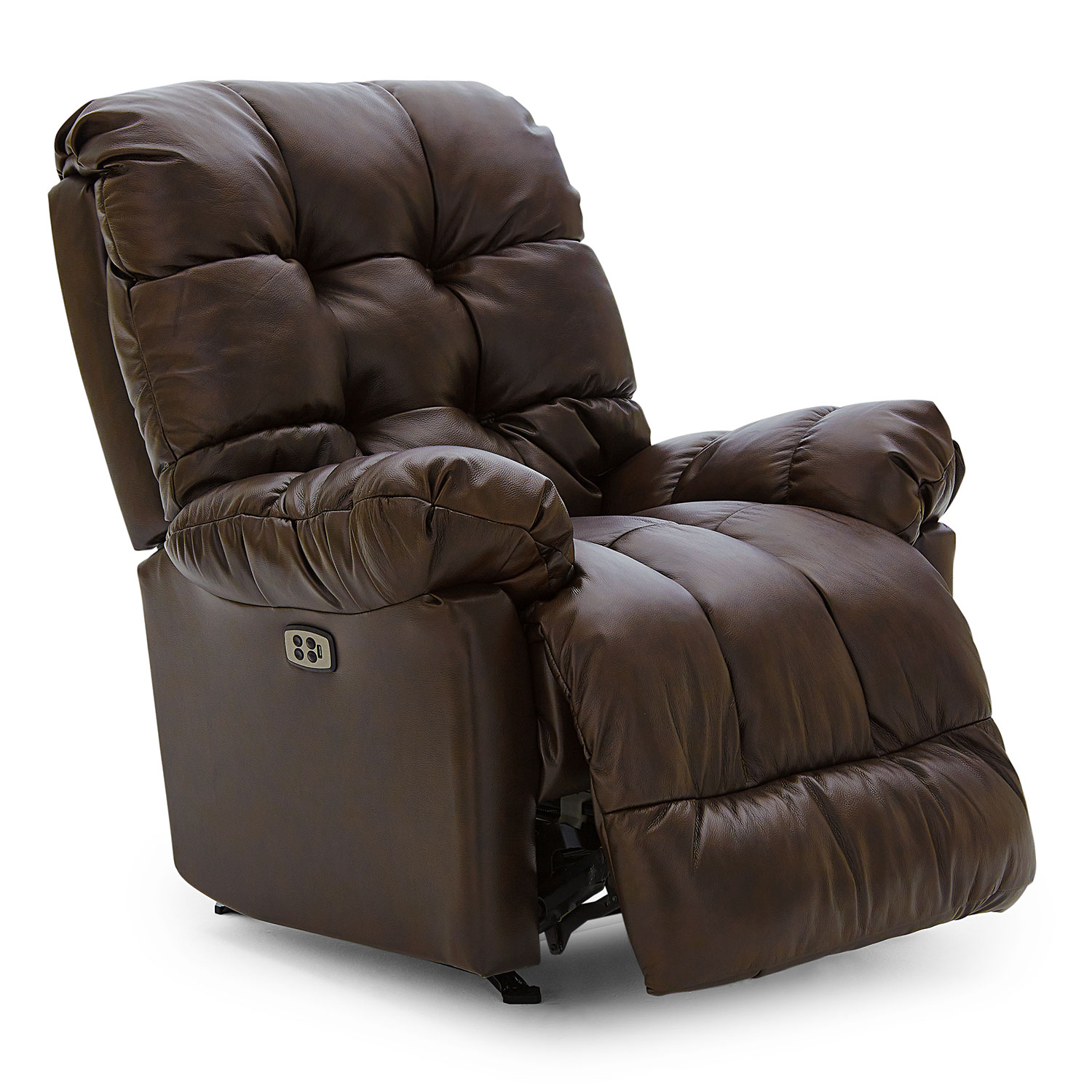 Brosmer - Overstuffed Pillow Biscuit Back Recliner With Padded Chaise Lounge. - 9MW87-1 9MW871