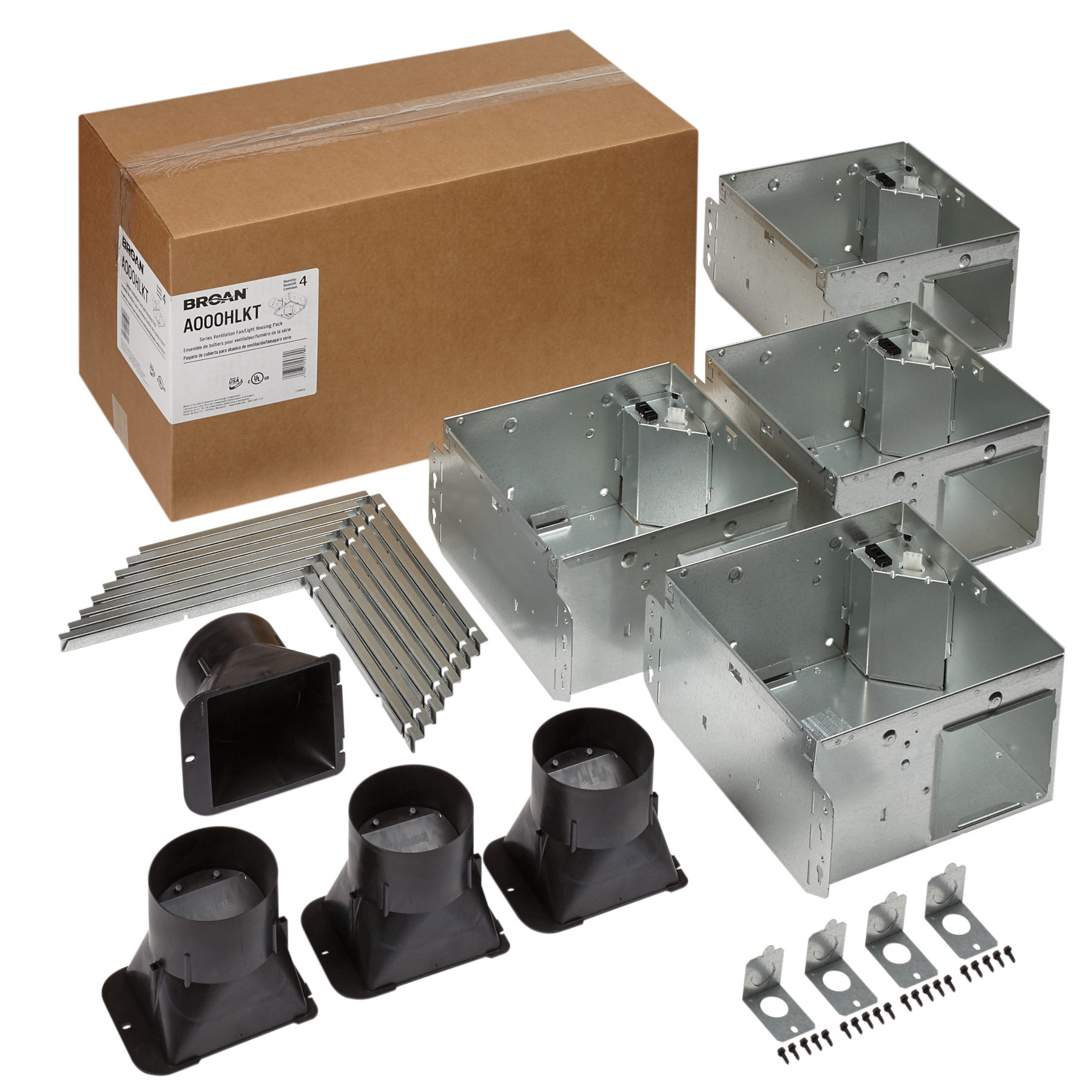 Flex™ Series Ventilation Fan Light Housing Pack with Flange Kit A000HLKT