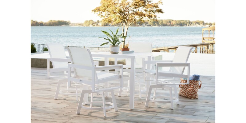 Bonavista Outdoor Square Bar & Counter Dining Table A019SCDTTBK