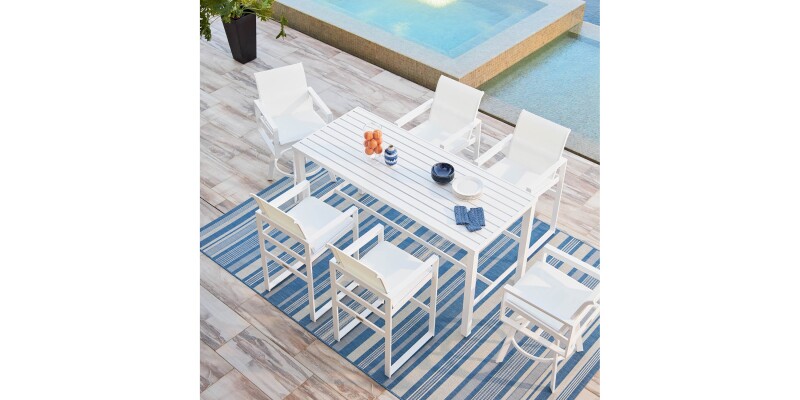 Bonavista Outdoor Track Arm Bar Stool A021BS05111DRF