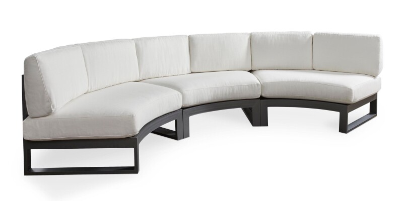 Bonavista Outdoor Curved Armless Sectional A021K453O12719SLOUNGEGRA