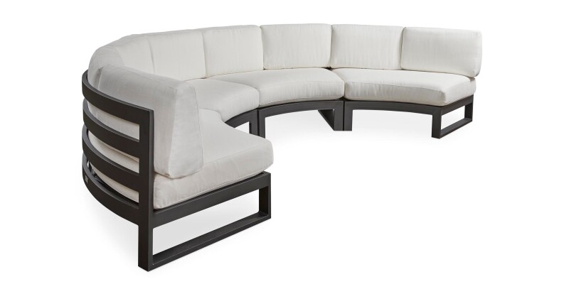 Bonavista Outdoor Curved Armless Sectional A021K454O12718SLOUNGEGRA