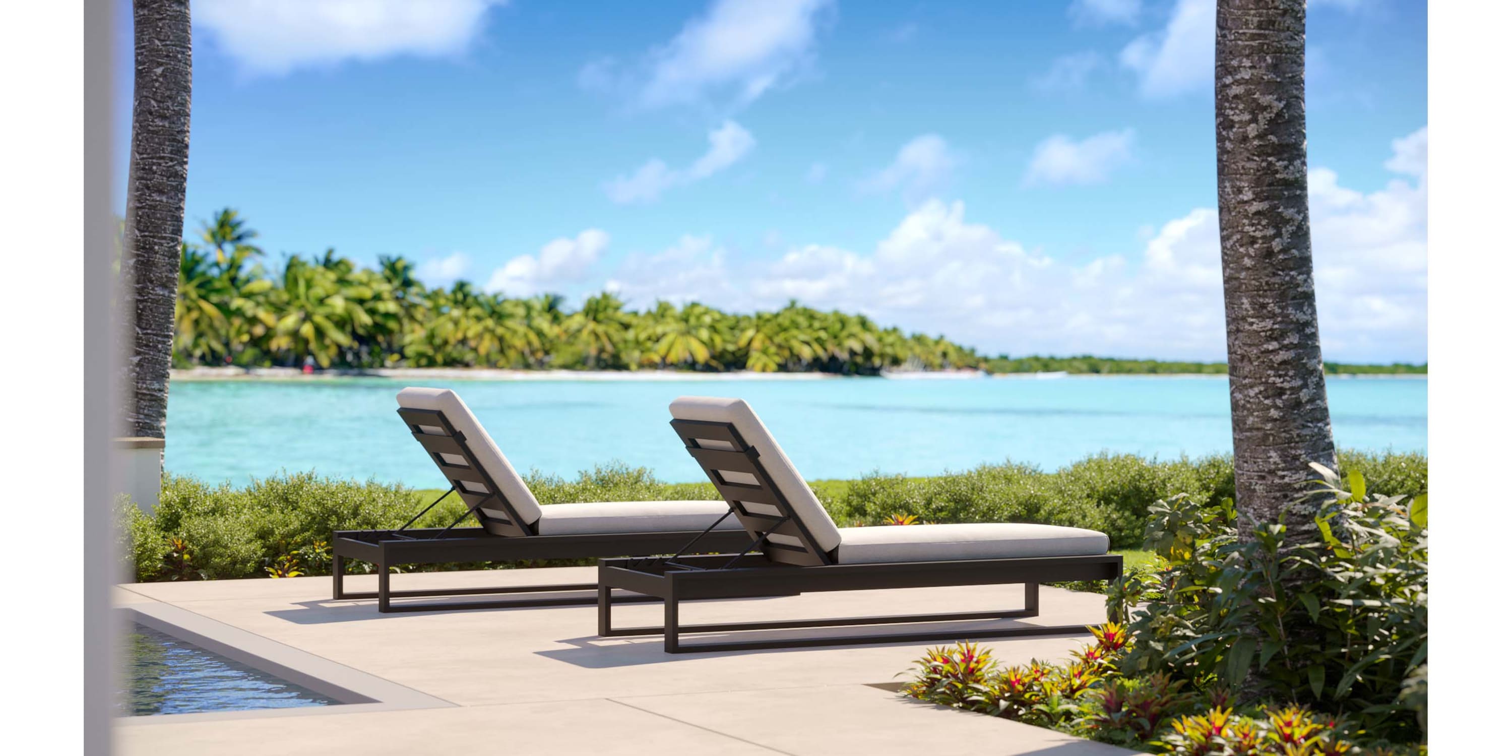 Bonavista Outdoor Chaise Lounge A021KCLKIT91