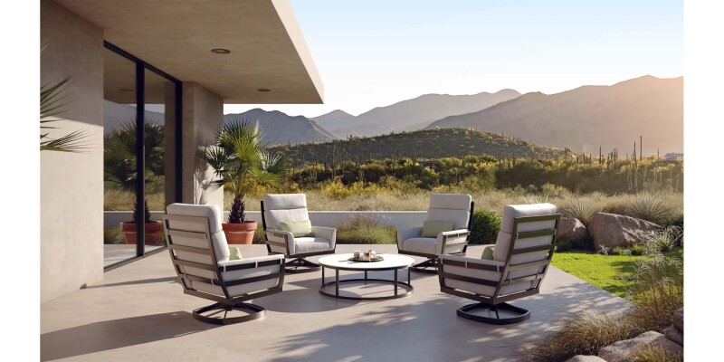 Greyson Outdoor Round Cocktail Table A03142RDCTSHELLGRA