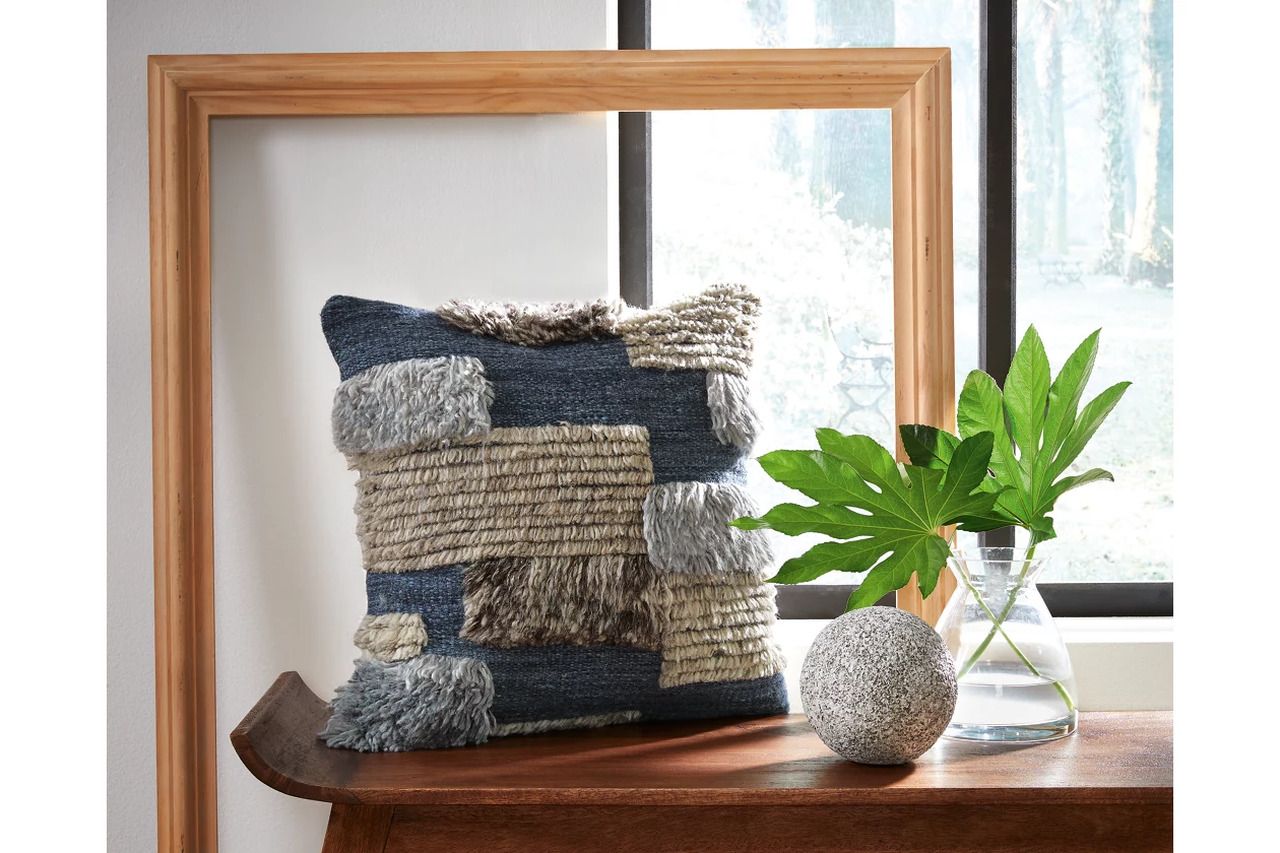 Gibbend Blue And Gray Pillow A1000926P
