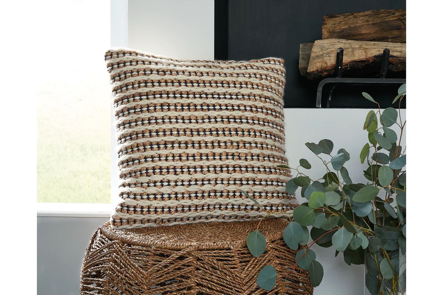 Nealington Black And Brown Pillow Set Of 4 A1000929