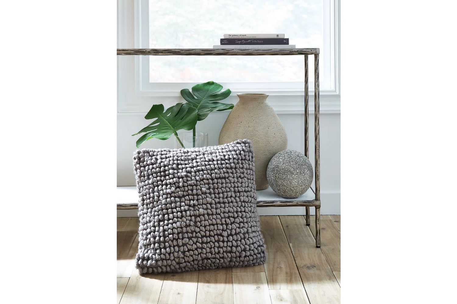 Aavie Gray Pillow A1000977P