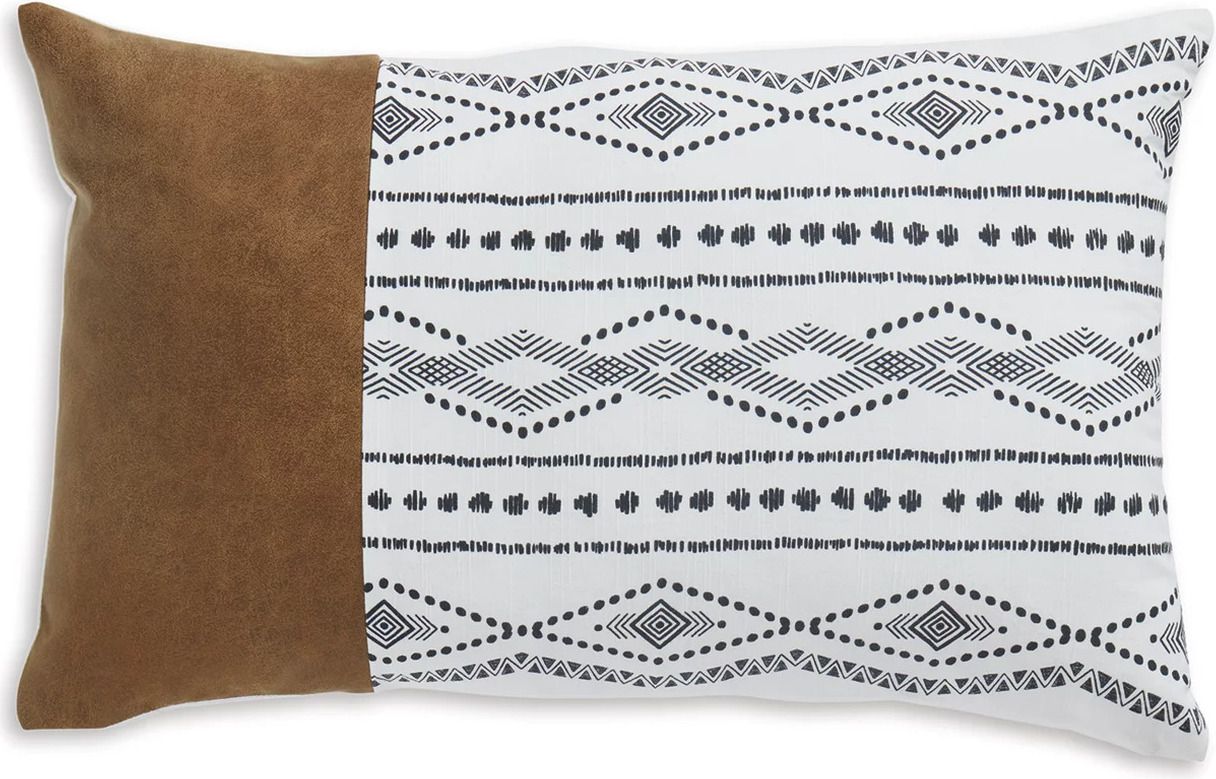 Lanston Caramel And Black And White Pillow A1000997P