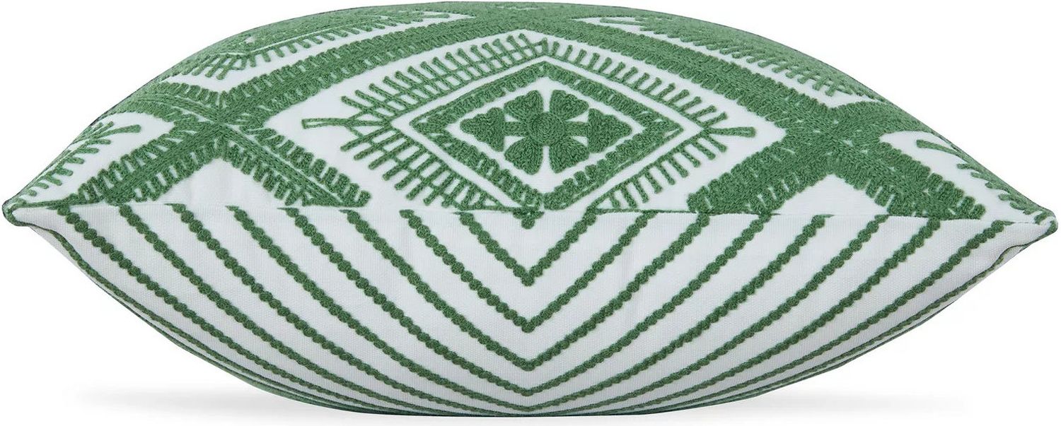 Bellvale Green And White Pillow A1001028P