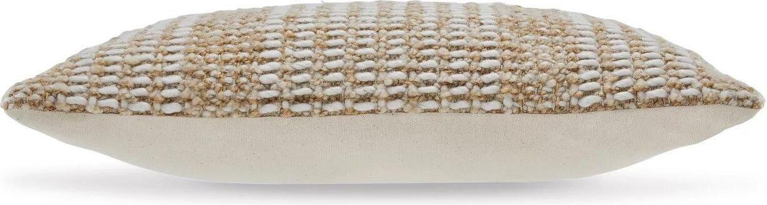 Hathby Pillow In Tan and White A1001048P