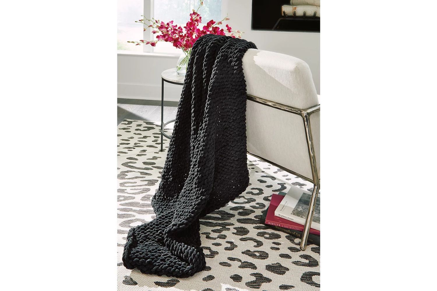 Chaddon Throw Set of 3 In Black A1001061