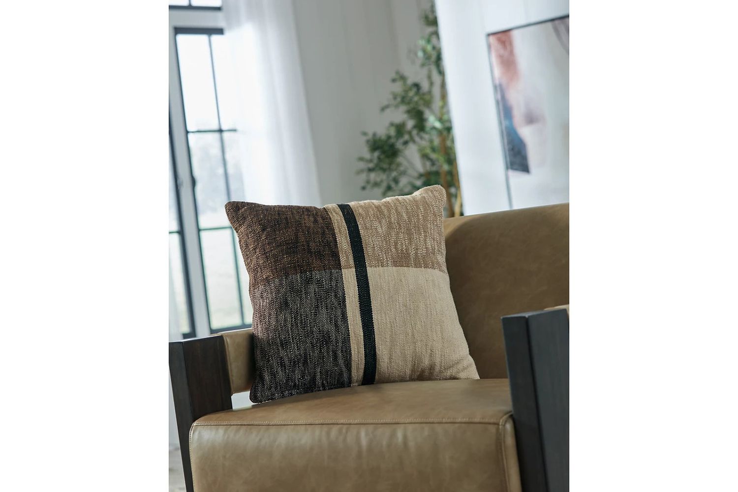 Adrielton Pillow Set of 4 In Black and Brown A1001065