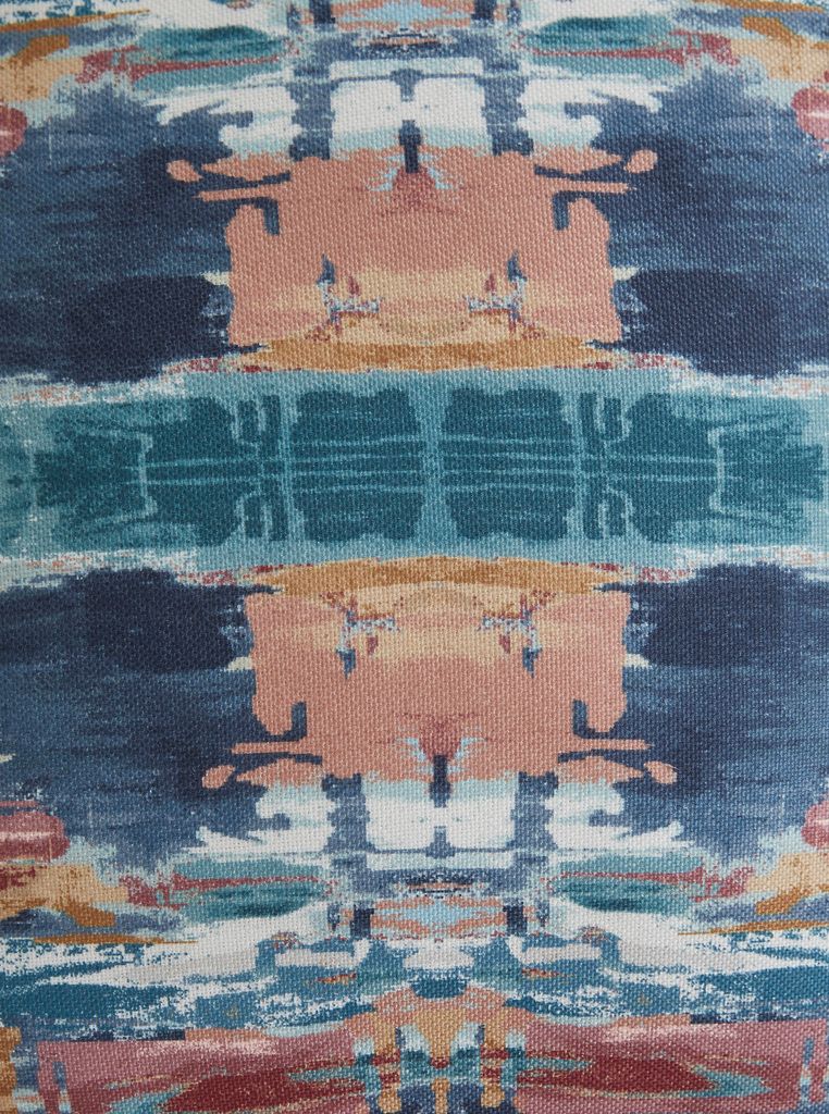 Kennick Pillow Set of 4 In Blue and Yellow A1001092