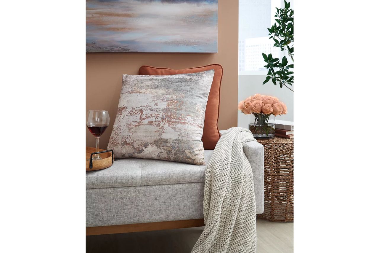 Edinfielders Pillow Set of 4 In Cream/Gray/Rust A1001094