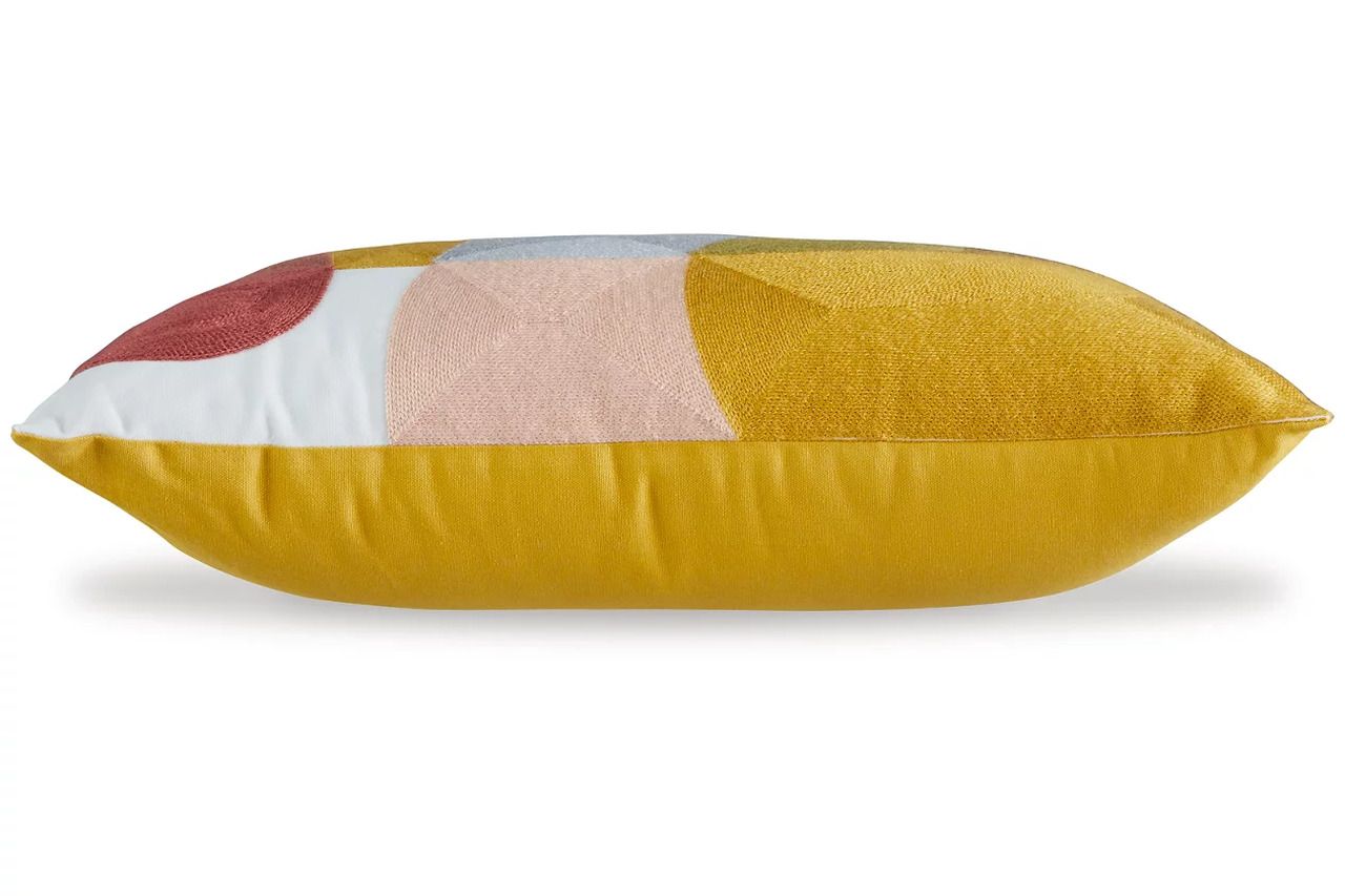 Varness Pillow Set of 4 In Gray and Yellow A1001095