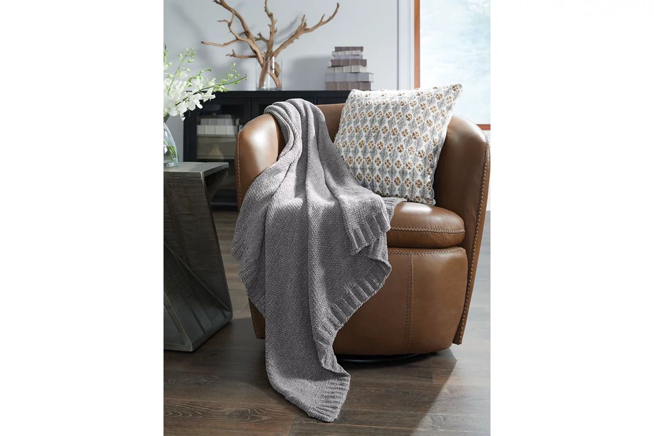 Anawood Throw Set of 3 In Gray A1001097