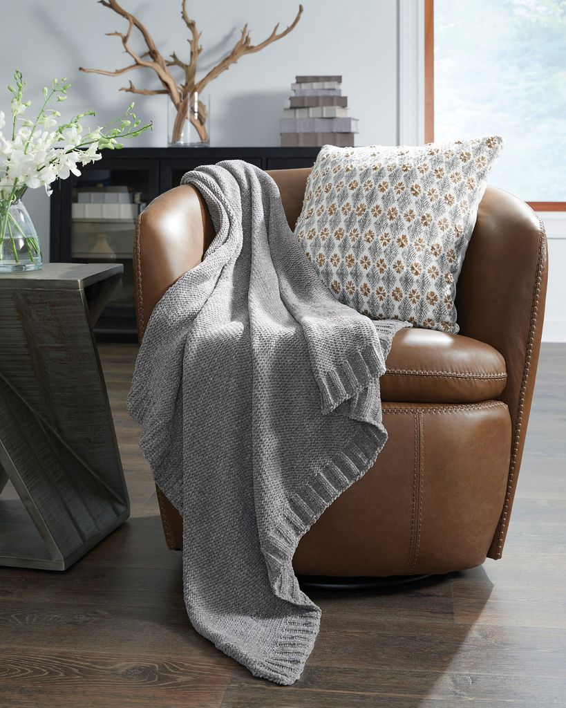 Anawood Throw Set of 3 In Gray A1001097