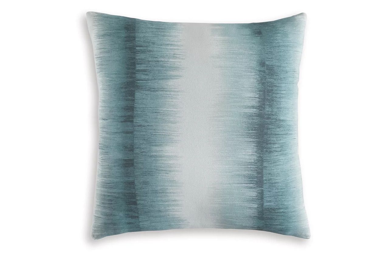 Elonwich Pillow Set of 4 In Teal and White A1001106