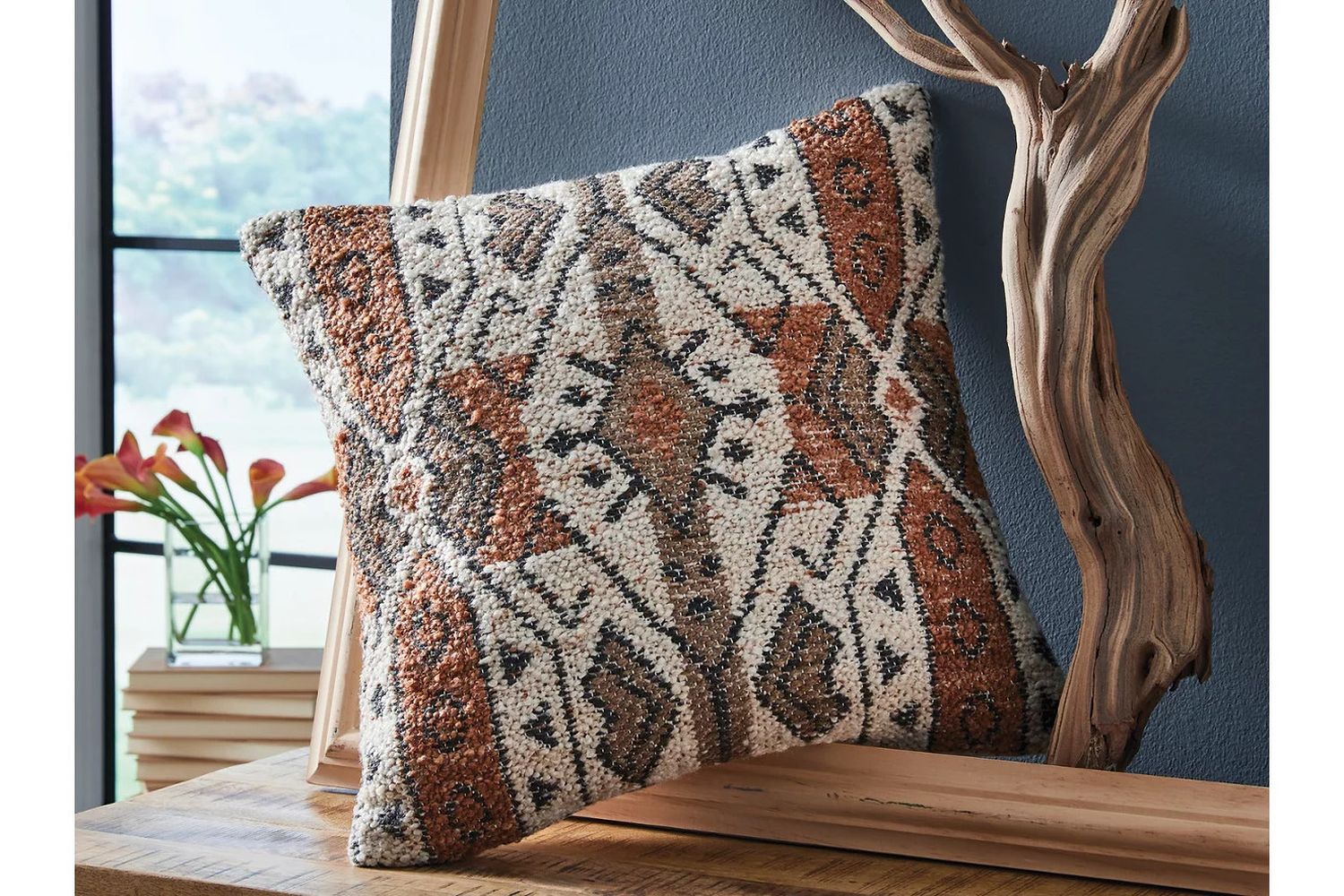 Kierenworth Pillow Set of 4 In Sienna/Ivory/Black A1001110