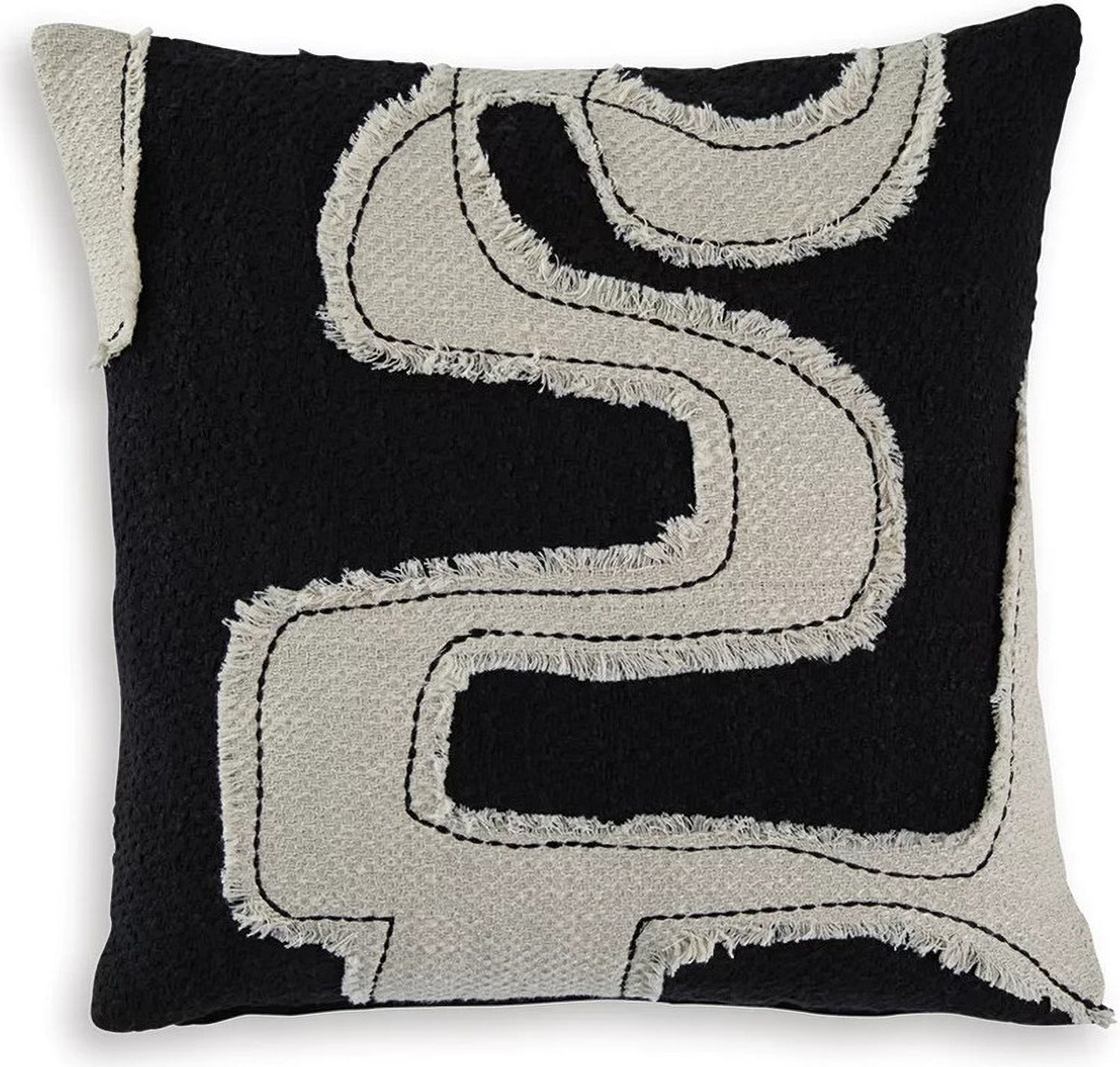 Veerbank Pillow Set of 4 In Black and Beige A1001114