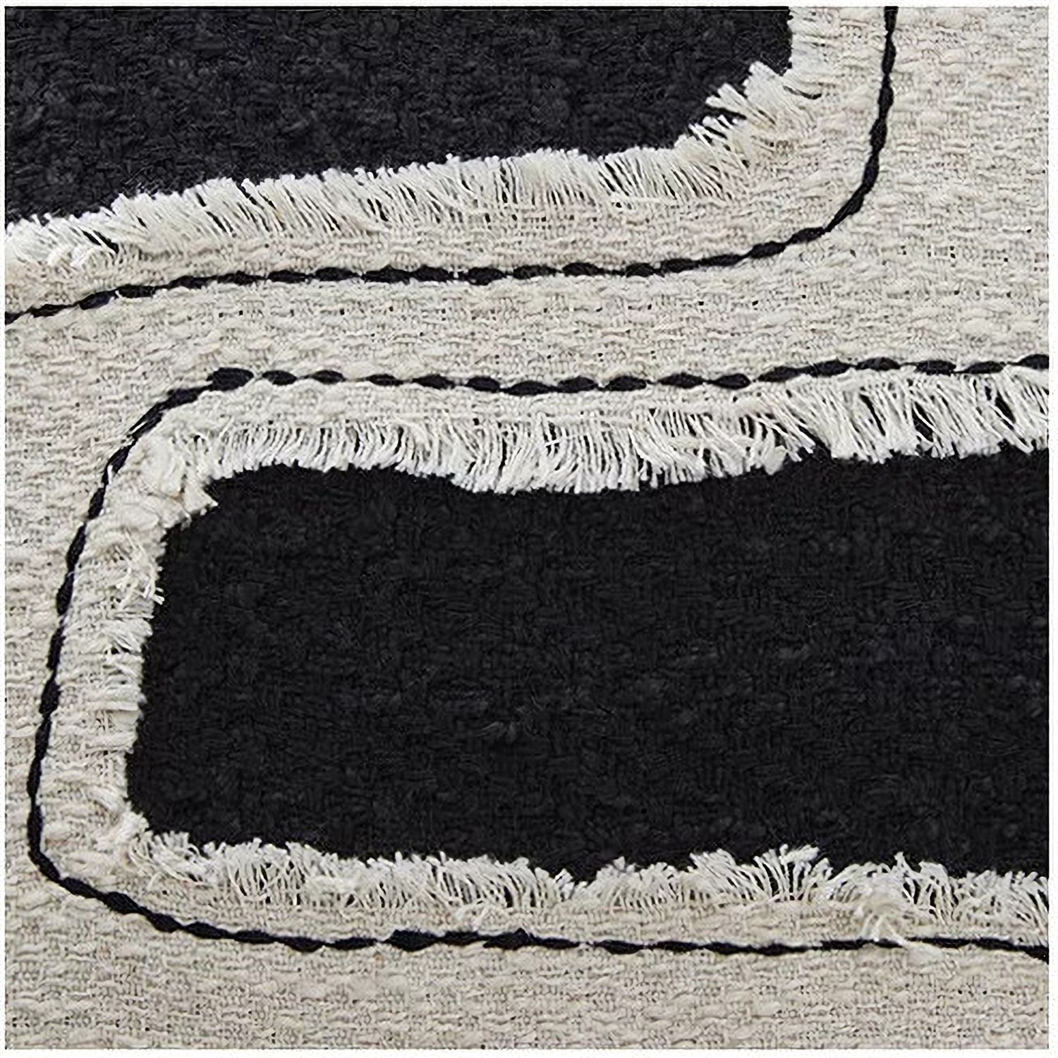 Veerbank Pillow Set of 4 In Black and Beige A1001114