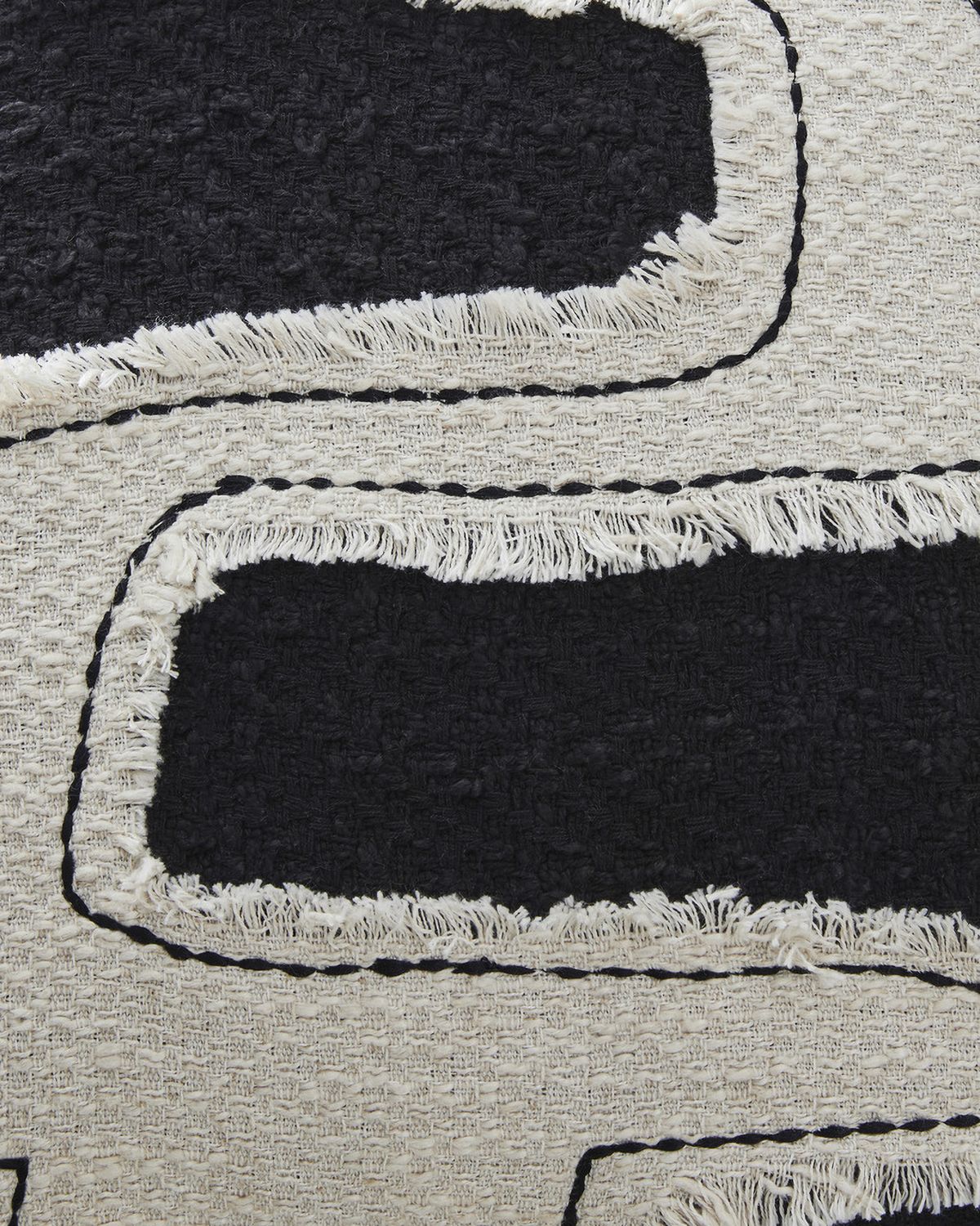 Veerbank Pillow Set of 4 In Black and Beige A1001114