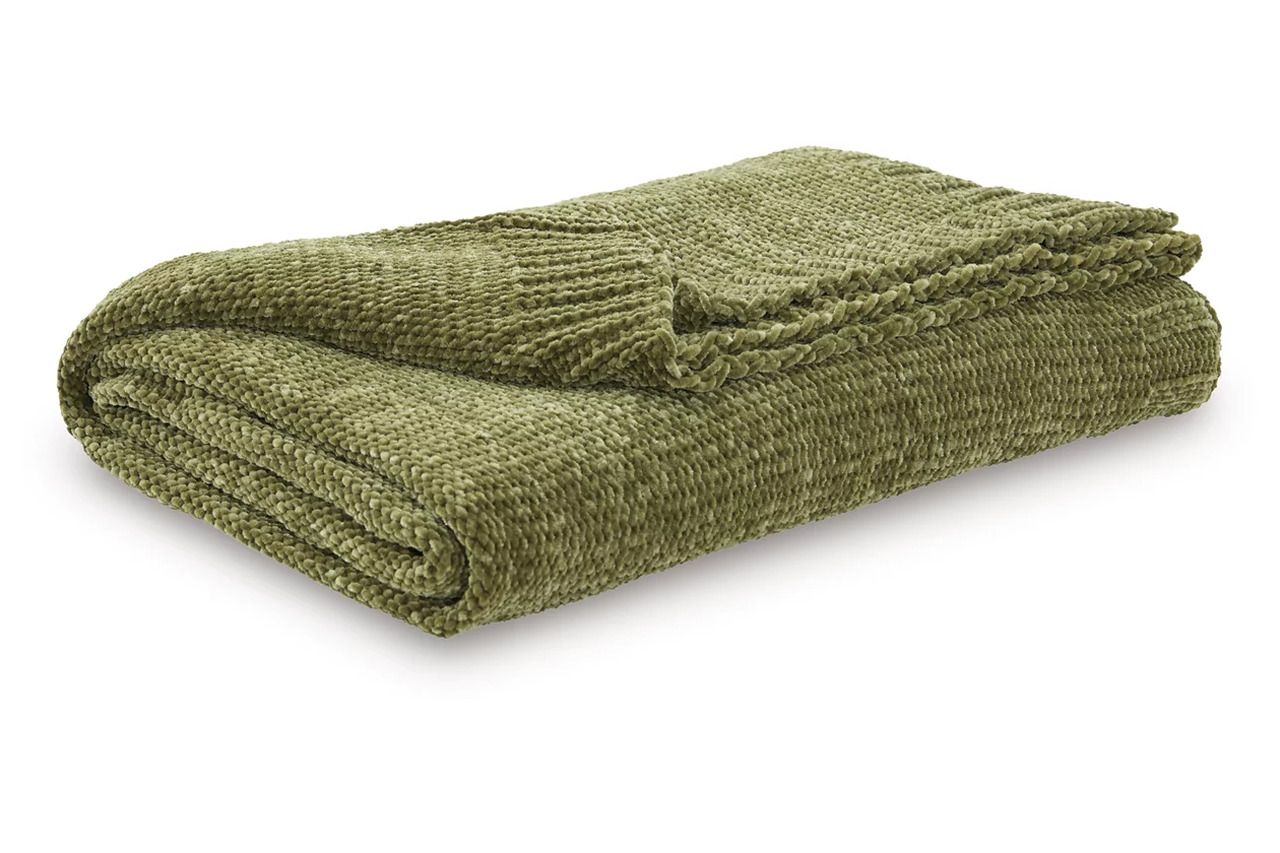 Anawood Throw Set of 3 In Olive Green A1001178