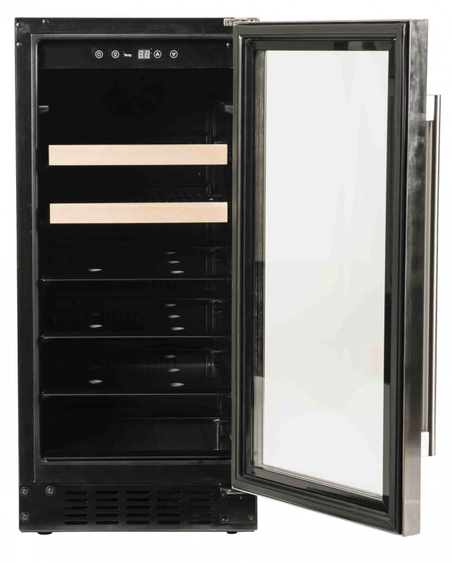 15" Beverage Center with Overlay Trim Glass Door view 4