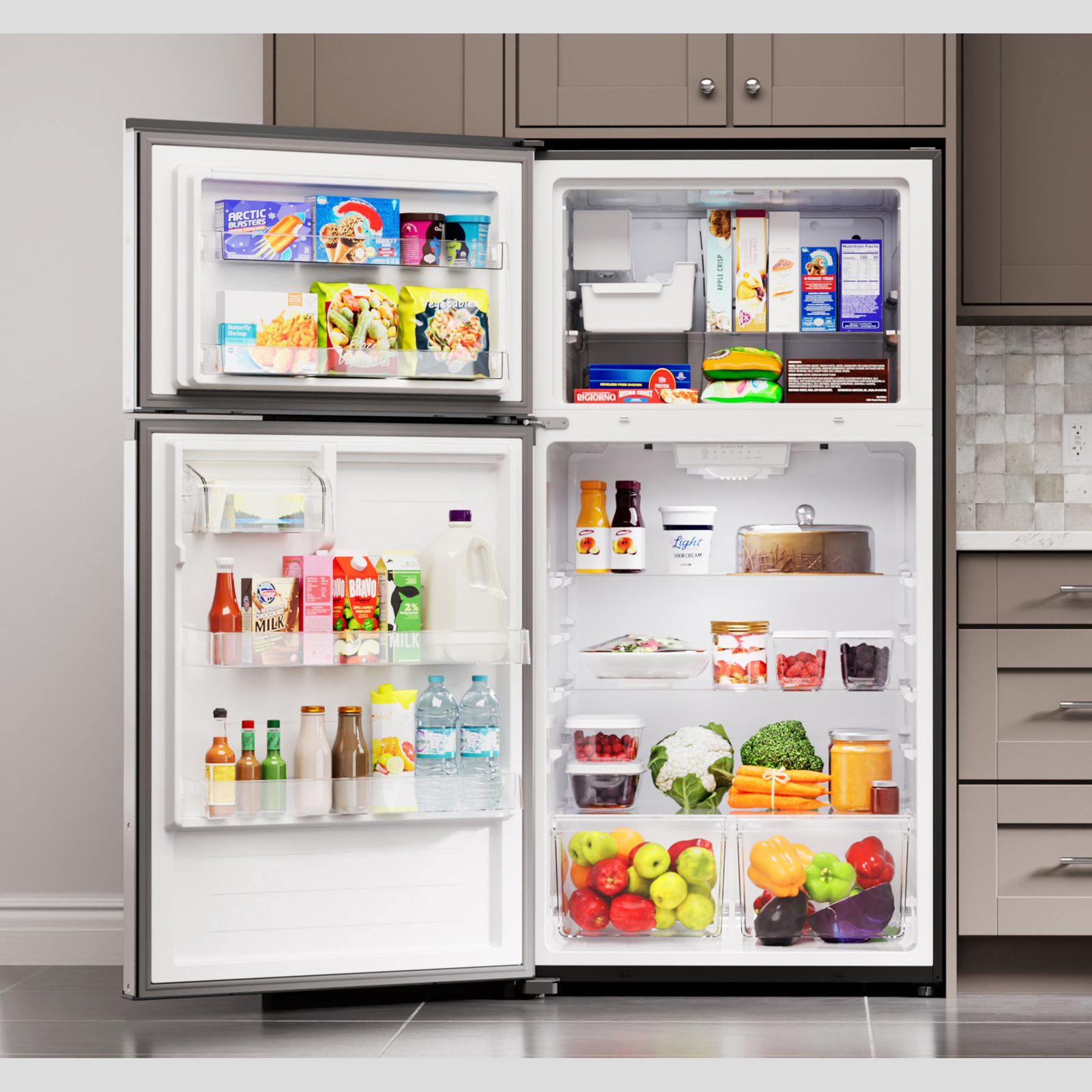 18.2 cu. ft. Top Freezer Refrigerator Stainless Steel w/Fingerprint Resistance A121016152