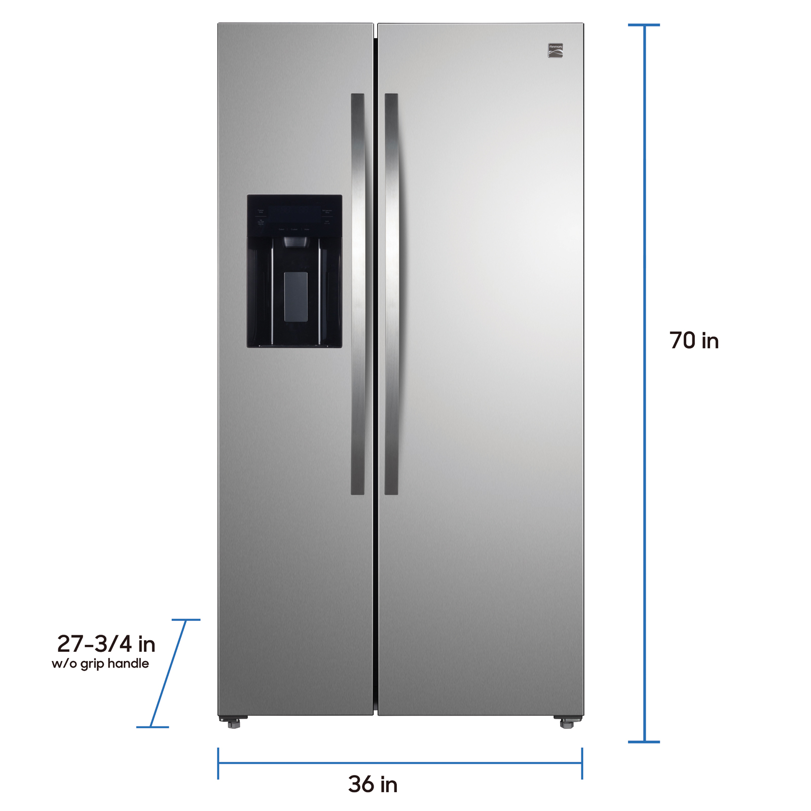 20 cu. ft. Side-by-Side Refrigerator  Fingerprint-Resistant Stainless Steel A123384796