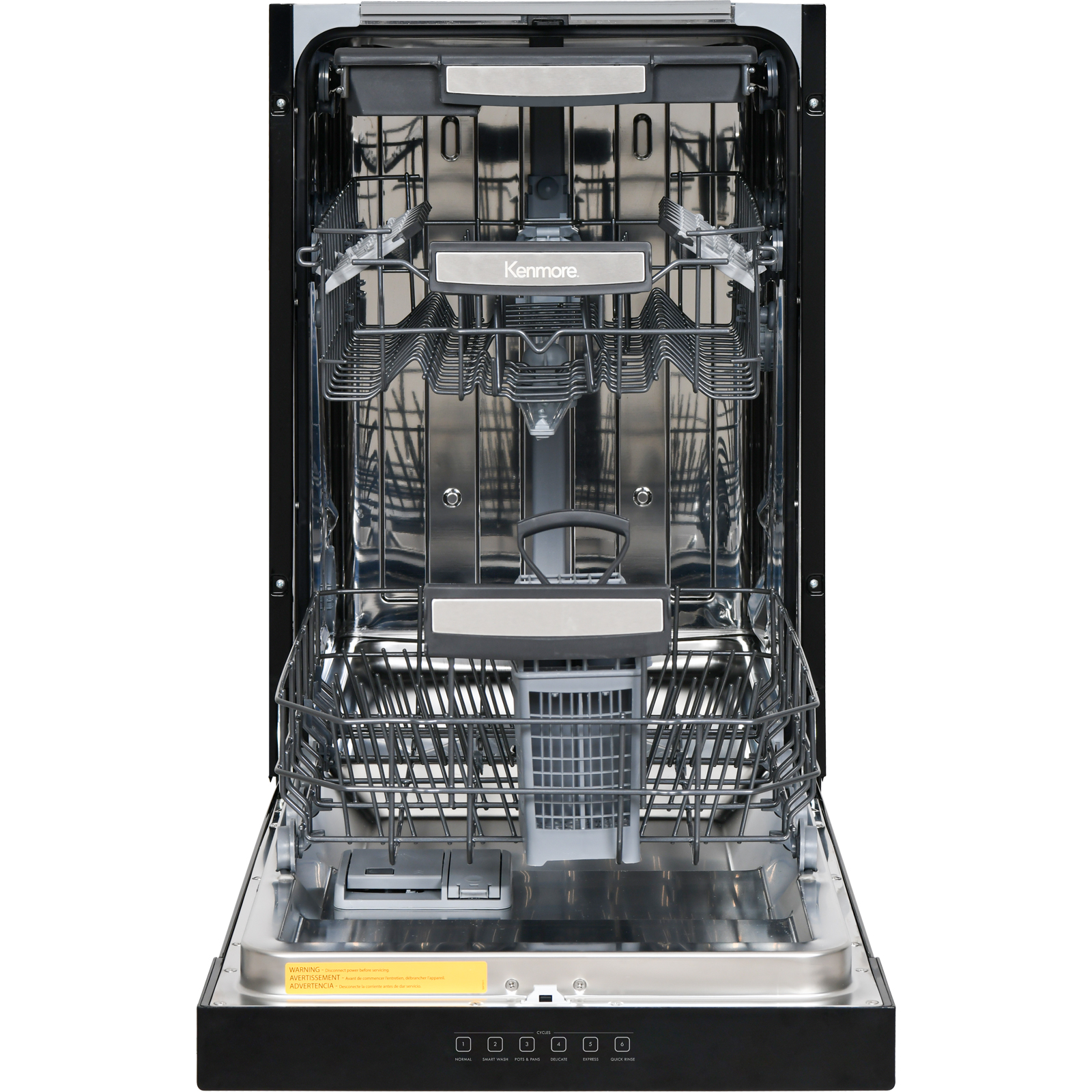 18" Built-in Dishwasher with UltraWash® Plus System and EasyFlex 3rd Rack  Black A124333636