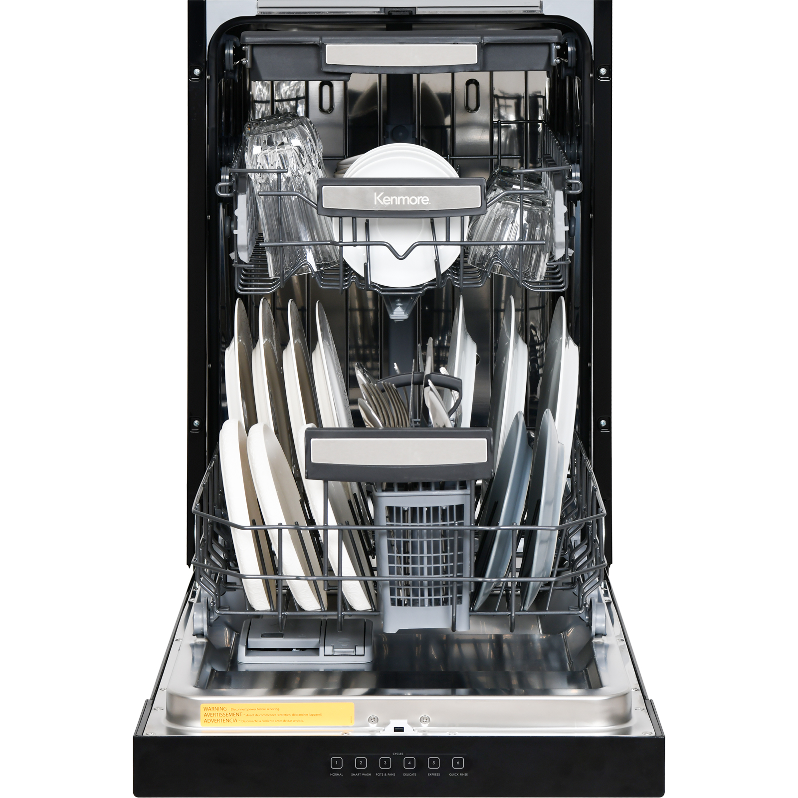 18" Built-in Dishwasher with UltraWash® Plus System and EasyFlex 3rd Rack  Black A124333636