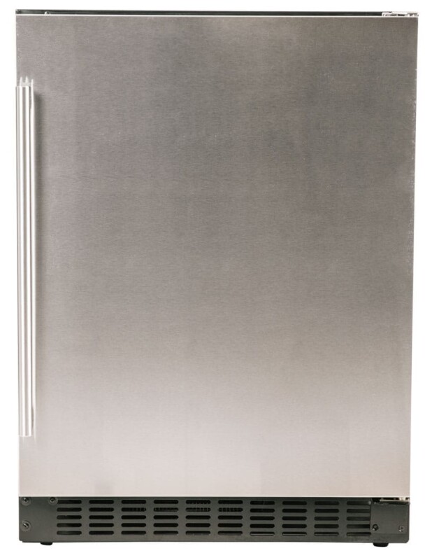 24" Refrigerator with Solid Stainless Door view 3