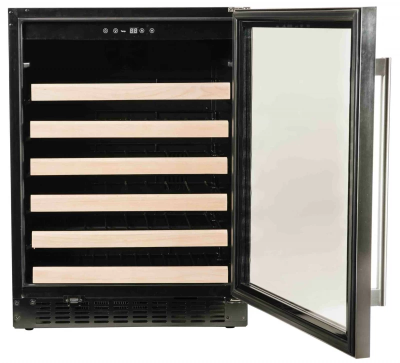 24" Wine Cooler with Stainless Trim Glass Door view 2