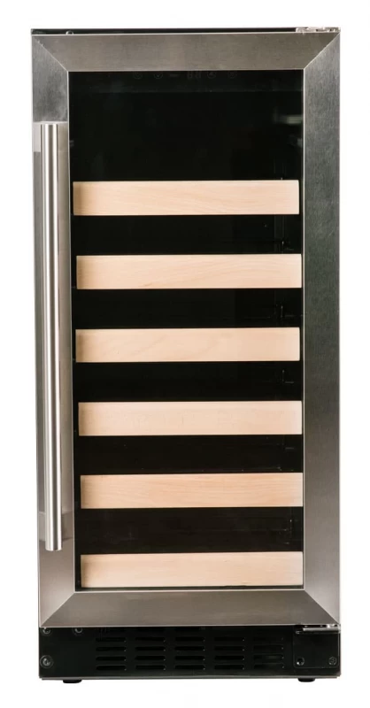 24" Wine Cooler with Stainless Trim Glass Door view 3