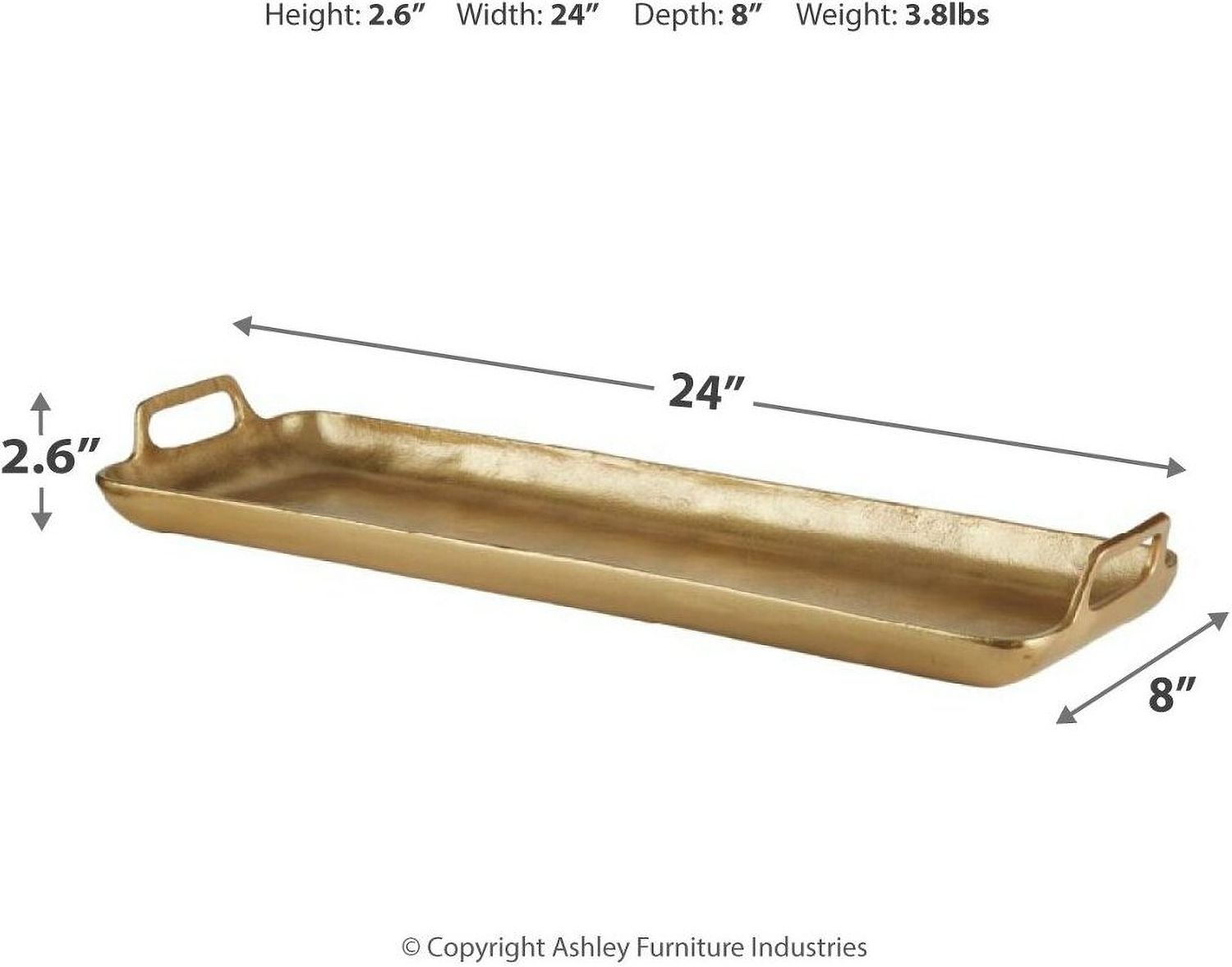 Posy Gold Tray A2000136