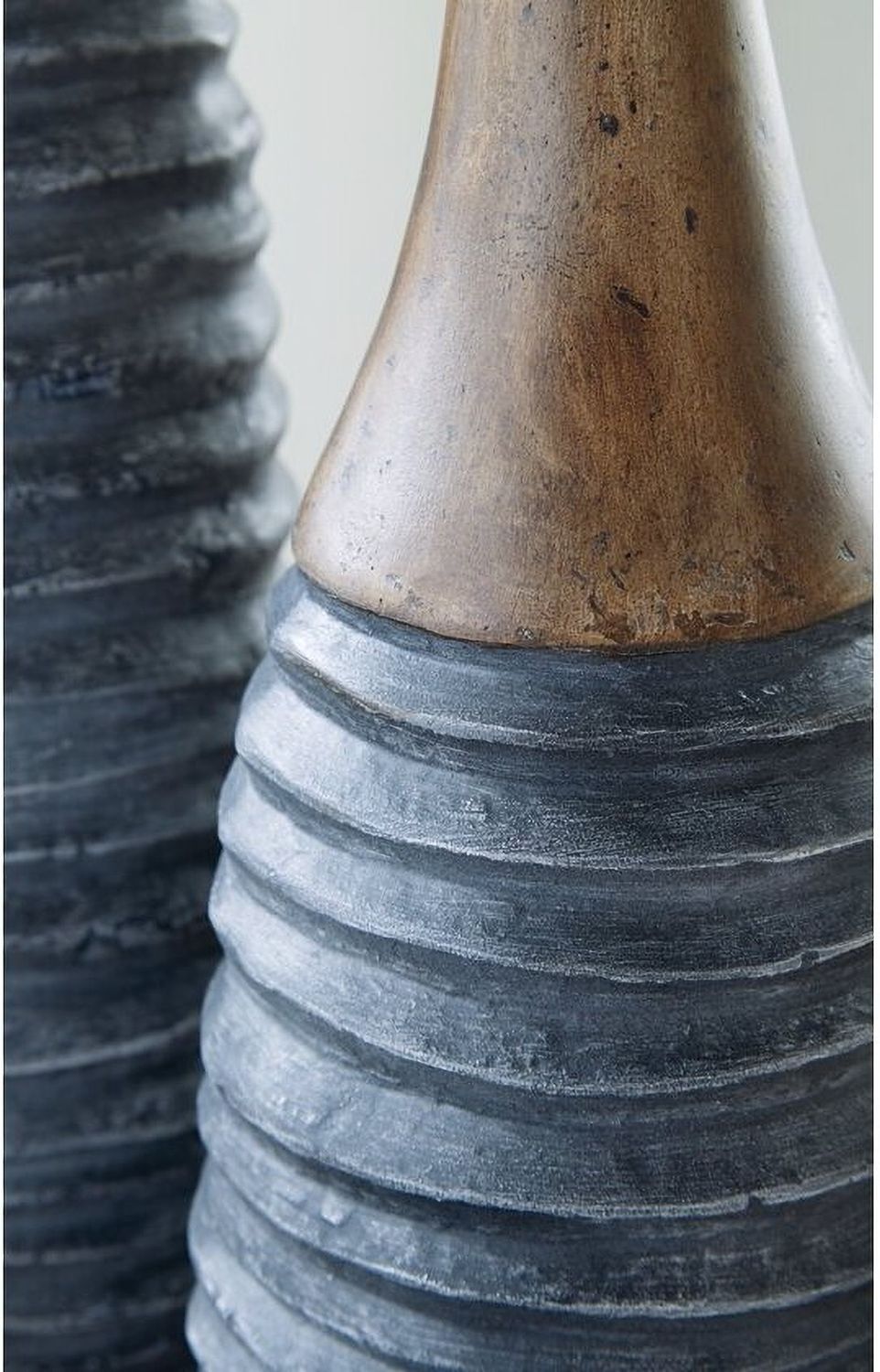 Blayze Antique Gray And Brown Vase Set of 2 A2000388