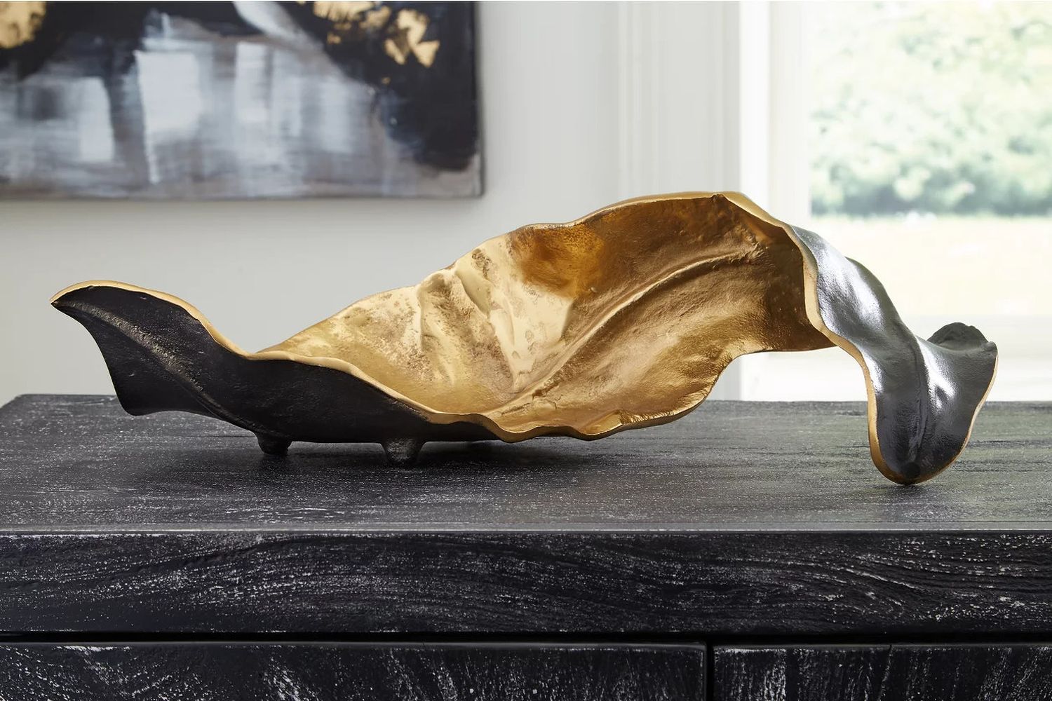 Melinda Black/Gold Finish Sculpture A2000416