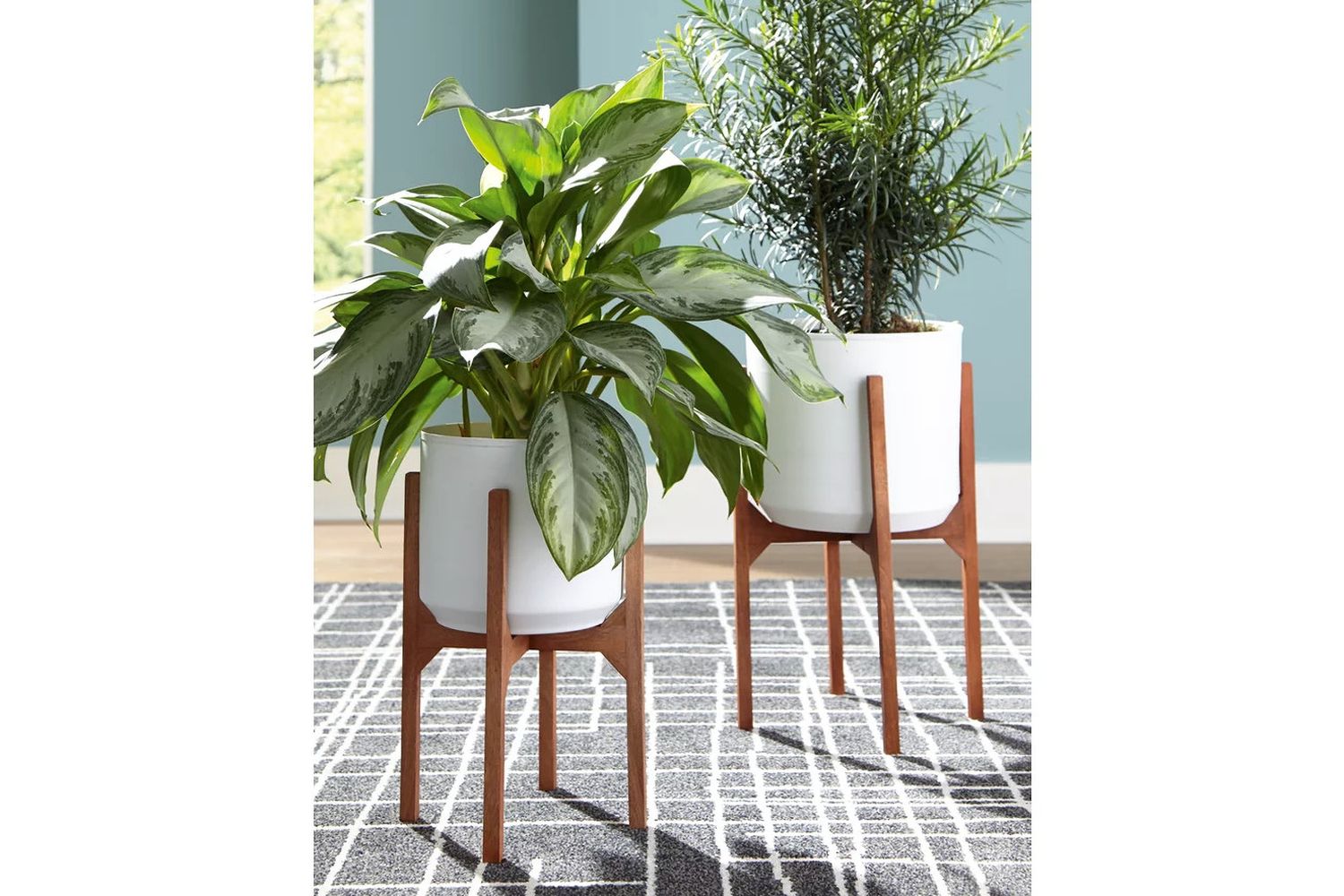 Dorcey White/Brown Planter Set of 2 A2000427