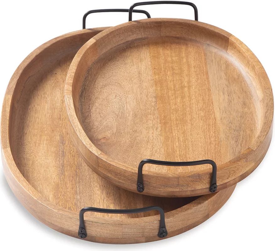Jocelyne Brown/Black Tray Set of 2 A2000455