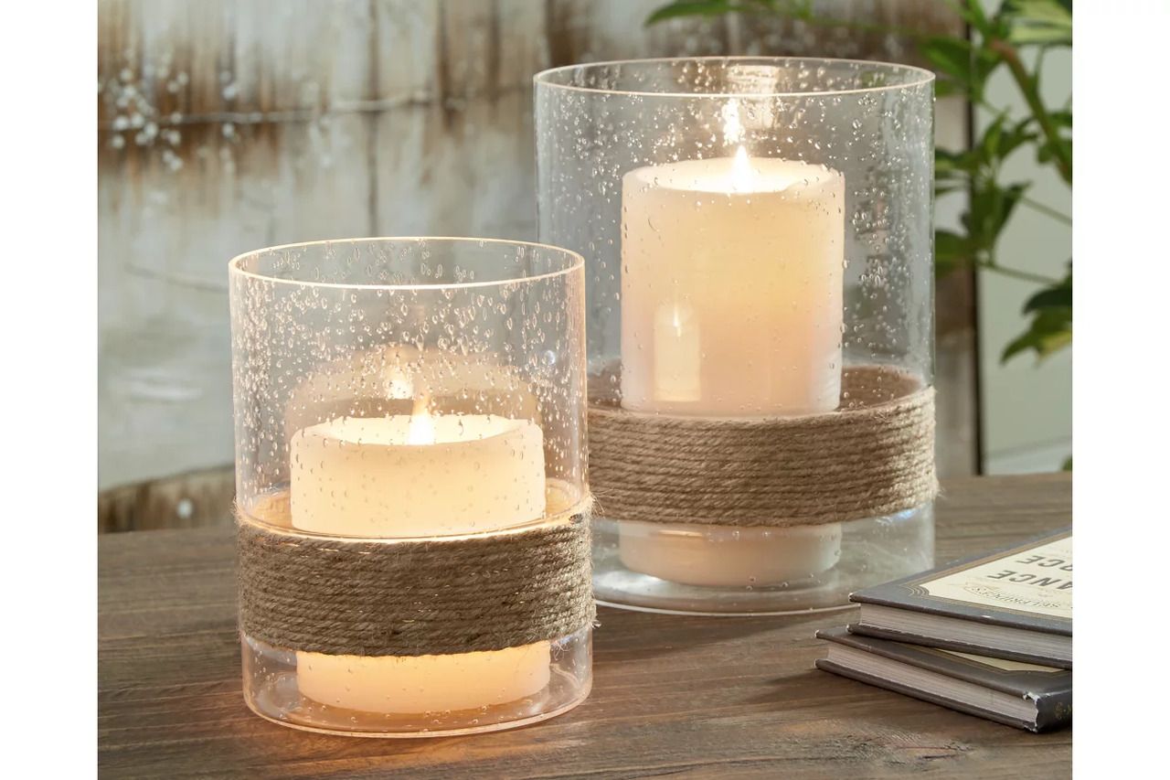 Eudocia Clear Candle Holder Set of 2 A2000456