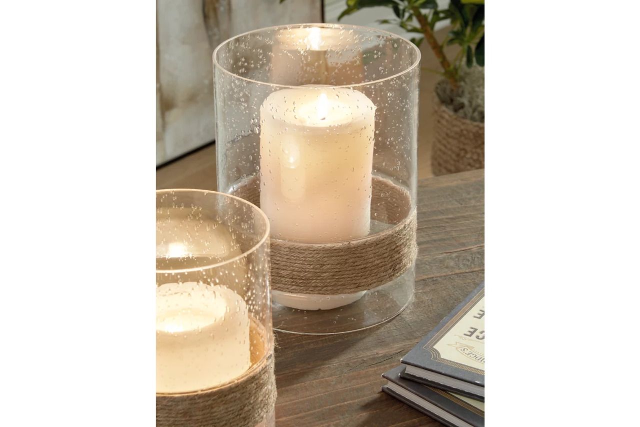 Eudocia Clear Candle Holder Set of 2 A2000456